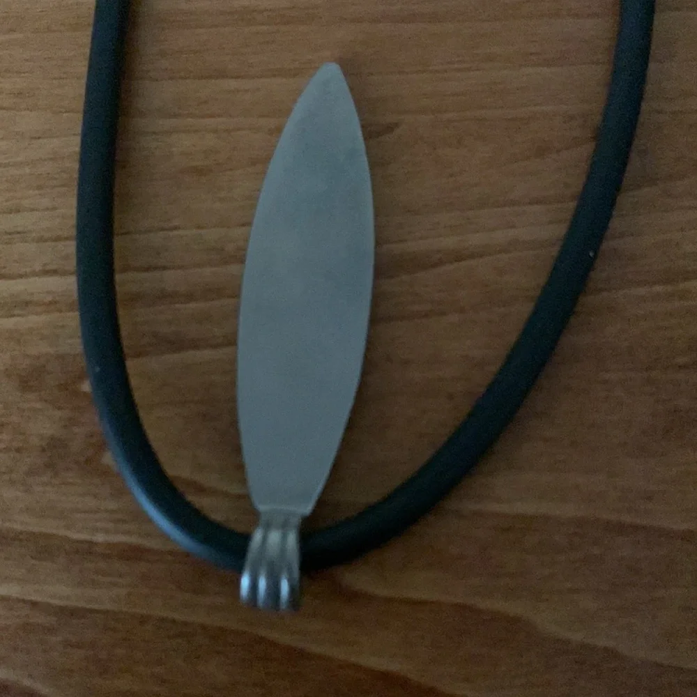 Black and Pewter Toned Tribal Vibe Necklace